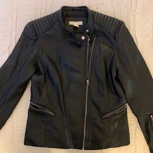 Black Leather Biker Jacket
